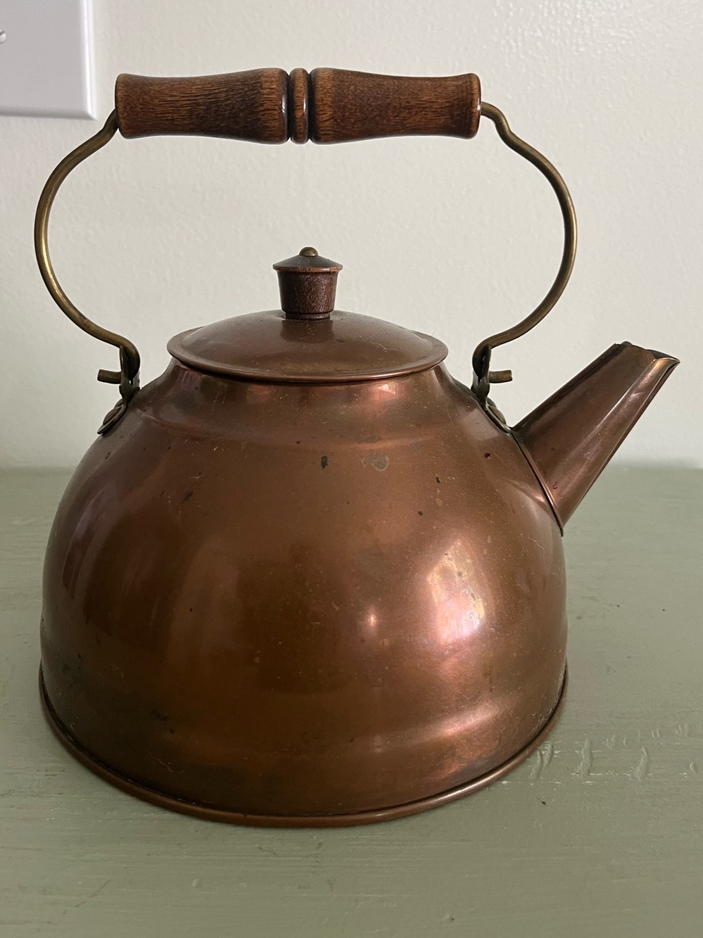 vintage Paul Revere Ware classic dome lid durable copper tea kettle